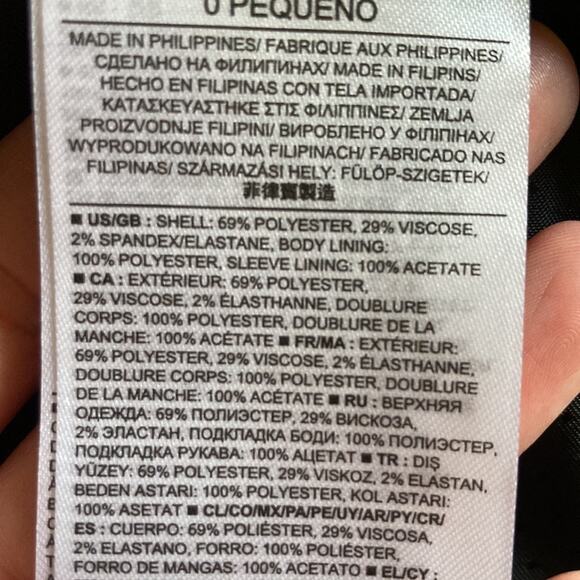 Banana Republic Charcoal Blazer, Size 0P - Picture 8 of 9